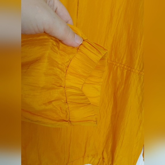 Vintage  Adam Douglas Women's Silk Set  mustard yellow large Pants Top - Picture 5 of 12